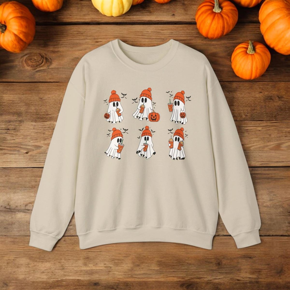 Halloween Sweatshirt Ghost Shirt Halloween Shirt Spooky Season Cool Halloween Shirt Pumpkin Halloween Sweatshirt Halloween Gift -trungten- Gdpic Full Size Up To 5xl