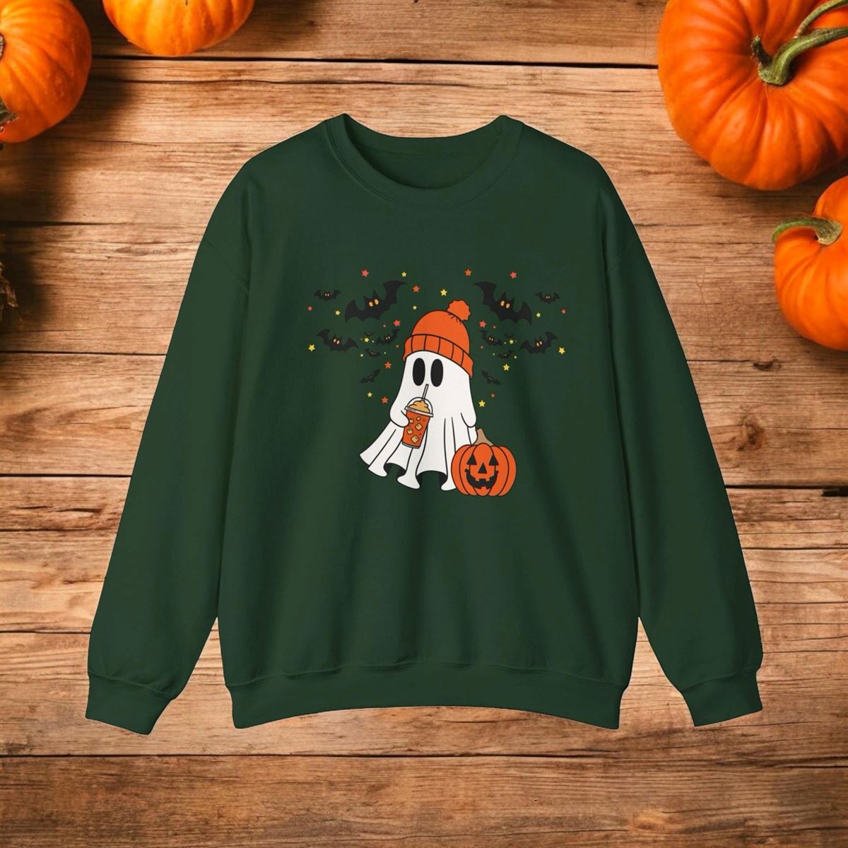 Halloween Sweatshirt Ghost Shirt Halloween Shirt Spooky Season Cool Halloween Shirt Pumpkin Halloween Sweatshirt Halloween Gift Size Up To 5xl