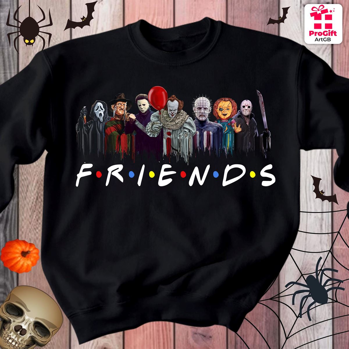 Horror Movie Jumper For Women Men Horror Sweatshirt Halloween Sweatshirt Horror Gift Jumper Halloween Movie Characters Jumper 4557 Size Up To 5xl